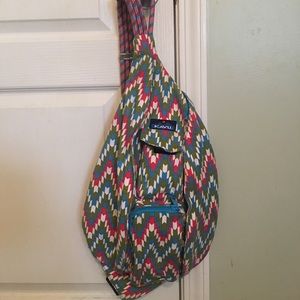 Kavu brand canvas and rope purse